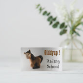 ライディングスクール 名刺 (スタンド正面)