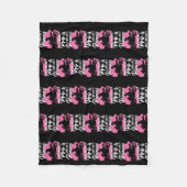 ライディングバイクバイクもしくは自転車に乗る人ガールバイクサイクリング フリースブランケット (正面)