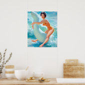 ライディングピンアップ ポスター (キッチン)