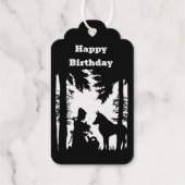 ライディングフードウルフツリーズ誕生日 ギフトタグ (裏面)