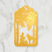 ライディングフードウルフツリーズ誕生日 ギフトタグ (正面)
