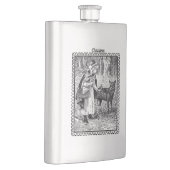 ライディングフードウルフフェアリーテールフレーム白黒 フラスク (右)