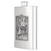 ライディングフードウルフフェアリーテールフレーム白黒 フラスク (左)