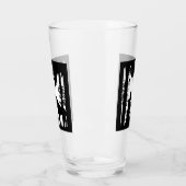 ライディングフード木の下に座ってシルエットオオカミ タンブラーグラス (左)