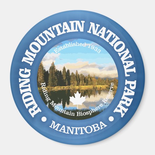 ライディングマウンテンNP マグネット (正面)