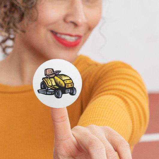 ライディングローンモーワーステッカー ラウンドシール