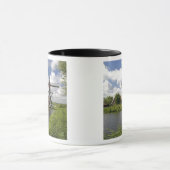 ライデンの東の運河に沿った風車 マグカップ (中央)