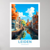 ライデンオランダトラベルプリント ポスター (正面)
