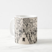 ライデンサウスオランダペンインクスケッチ コーヒーマグカップ (正面左)