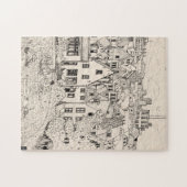 ライデンサウスオランダペンインクスケッチ ジグソーパズル (横)