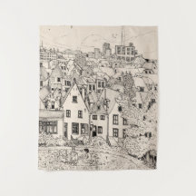 ライデンサウスオランダペンインクスケッチ