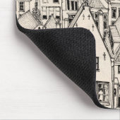 ライデンサウスオランダペンインクスケッチ マウスパッド (コーナー)