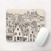 ライデンサウスオランダペンインクスケッチ マウスパッド (マウス)