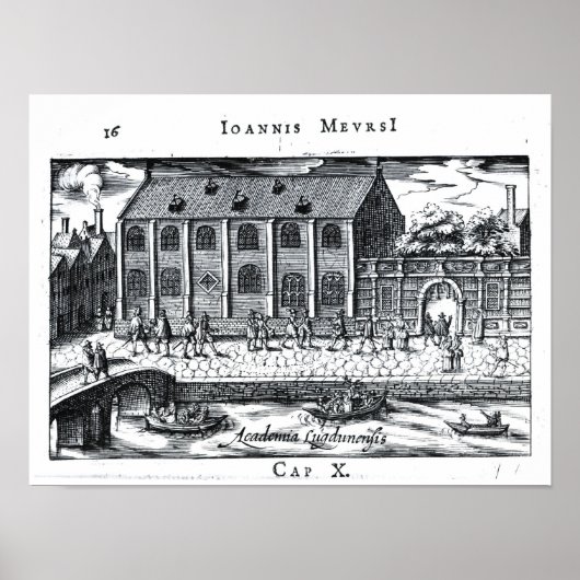 ライデン大学'Aオランダアテネ' ポスター (正面)