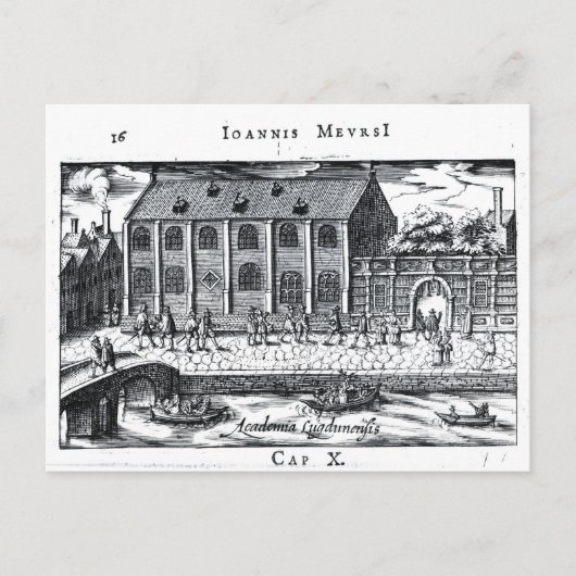 ライデン大学'Aオランダアテネ' ポストカード (正面)