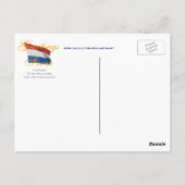 ライデン運河と教会の街並オランダのはがき ポストカード (裏面)