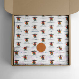 ライトおもしろい付きホリデーシープパーソナライズされた ラッピングペーパーシート