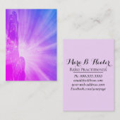 ライトおよび愛を放射する*~*エネルギー治療手 名刺 (正面/裏面)