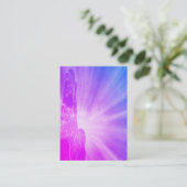 ライトおよび愛を放射する*~*エネルギー治療手 名刺 (スタンド正面)