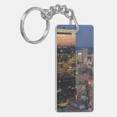 ライトが付いているボストンの建物は道で引きずります キーホルダー (正面左)