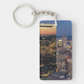 ライトが付いているボストンの建物は道で引きずります キーホルダー