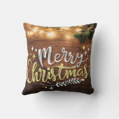 ライトでクリスマスを楽しむ クッション (裏面)