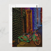 ライトでバイクを走らせる ポストカード (正面/裏面)