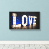 ライトで愛 キャンバスプリント (インサイチュ (ウッドフロア))