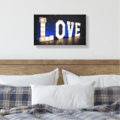 ライトで愛 キャンバスプリント (インサイチュ (寝室))