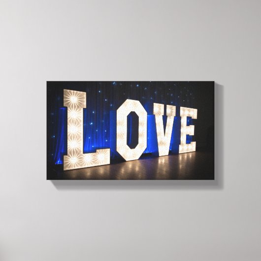 ライトで愛 キャンバスプリント (正面)