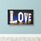 ライトで愛 キャンバスプリント (インサイチュ (ウッドフロア))