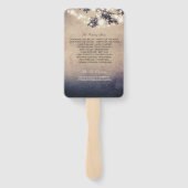 ライトとブランチの素朴結婚式 プログラム ハンドファン (裏面)