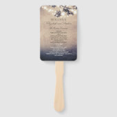 ライトとブランチの素朴結婚式 プログラム ハンドファン (正面)