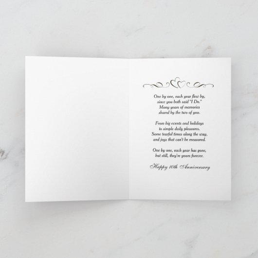 ライトと星で10周年 カード (内部)