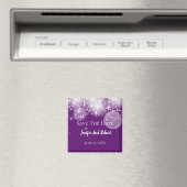 ライトと星の結婚式の文字列の日付を保存 マグネット (インサイチュ (食洗機))