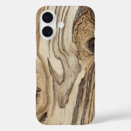 ライトな流木の木目柄のスマホケース iPhone 16ケース