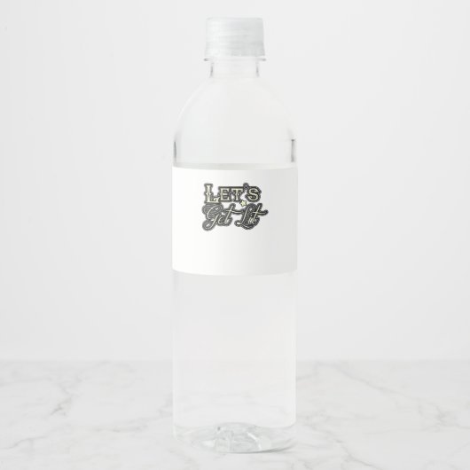 ライトになろう クラシック おしゃれ カジュアル ペットボトルラベル (正面)