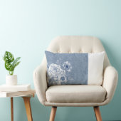 ライトによってはデニムの枕が開花します ランバークッション (椅子)