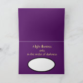 ライトによってハヌカー満たされるカード カード (内部)