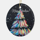 ライトに描かれる セラミックオーナメント (左)