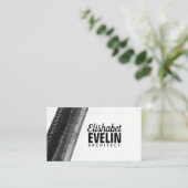 ライトに映える黒い軌跡 名刺 (スタンド正面)