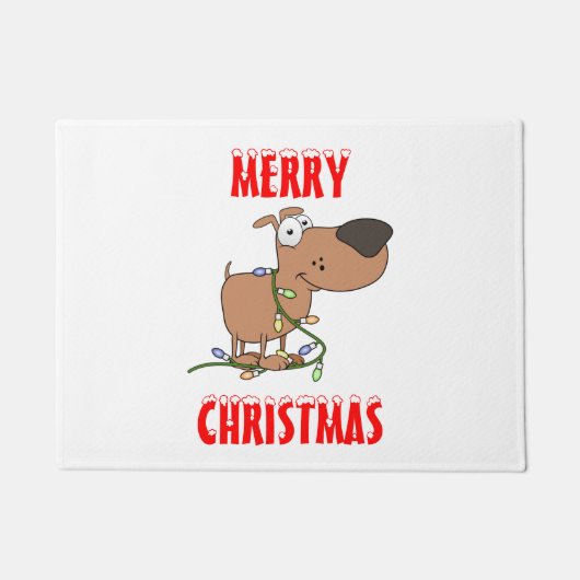 ライトに絡まる ドアマット (正面)