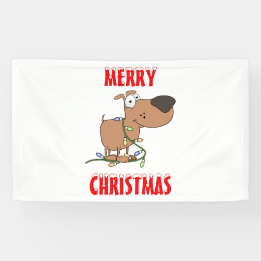 ライトに絡まる 横断幕 (横)