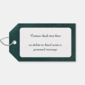 ライトのある夜のヴィンテージクリスマスツリー ギフトタグ (裏面横)