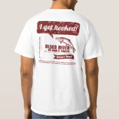 ライトのデザインを"引っ掛けました" Tシャツ (裏面)