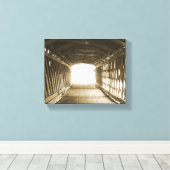 ライトのトンネル キャンバスプリント (インサイチュ (ウッドフロア))