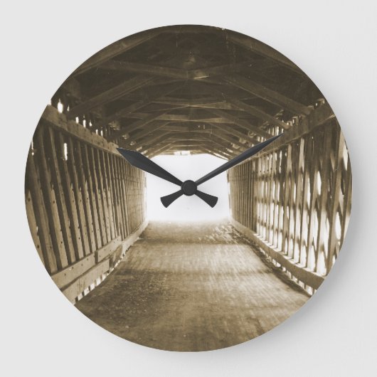 ライトのトンネル ラージ壁時計 (正面)