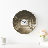 ライトのトンネル ラージ壁時計 (ホーム)