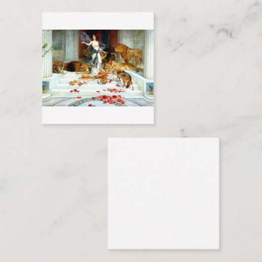 ライトのバーカーサーチェニンフ女神の魔法魔女アン スクエア名刺 (正面/裏面)