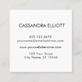 ライトのロカスタムゴをティール（緑がかった色）ブラックに追加 スクエア名刺 (裏面)